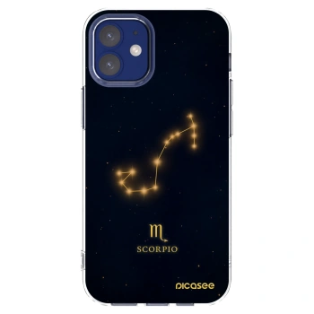 Picasee Apple iPhone 12 mini Hülle - Transparentes Silikon - SCORPIO