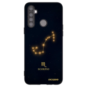 Picasee Realme 5 Hülle - Schwarzes Silikon - SCORPIO