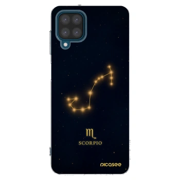 Picasee Samsung Galaxy A12 A125F Hülle - Transparentes Silikon - SCORPIO
