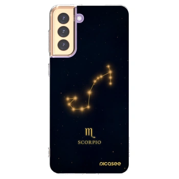 Picasee Samsung Galaxy S21+ 5G G996F Hülle - Transparentes Silikon - SCORPIO