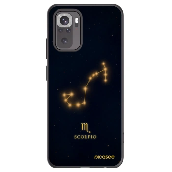 Picasee Xiaomi Redmi Note 10 Hülle - Schwarzes Silikon - SCORPIO