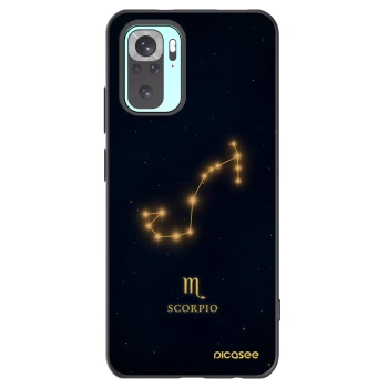 Picasee Xiaomi Redmi Note 10 Pro Hülle - Schwarzes Silikon - SCORPIO