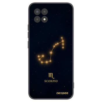 Picasee Realme 8i Hülle - Schwarzes Silikon - SCORPIO