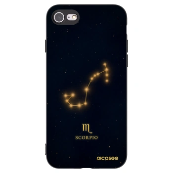 Picasee Apple iPhone SE 2022 Hülle - Schwarzes Silikon - SCORPIO