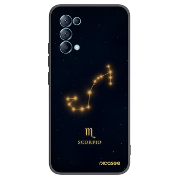 Picasee OPPO A16s Hülle - Schwarzes Silikon - SCORPIO