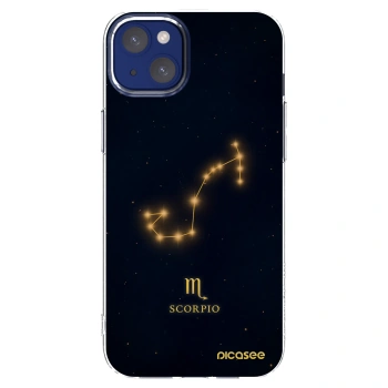 Picasee Apple iPhone 14 Plus Hülle - Transparentes Silikon - SCORPIO