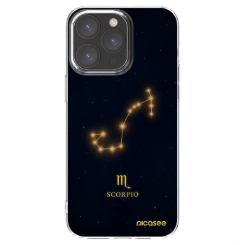 Picasee Apple iPhone 15 Pro Max Hülle - Transparentes Silikon - SCORPIO