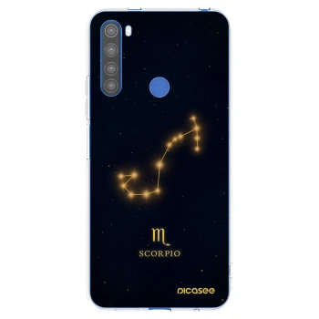 Picasee Xiaomi Redmi Note 8T Hülle - Transparentes Silikon - SCORPIO
