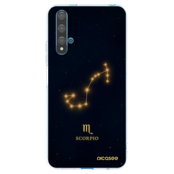 Picasee Huawei Nova 5T Hülle - Transparentes Silikon - SCORPIO