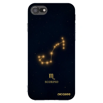 Picasee Apple iPhone SE 2020 Hülle - Transparentes Silikon - SCORPIO