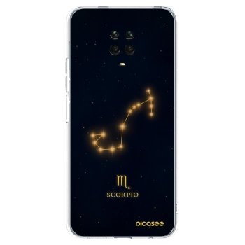 Picasee Xiaomi Redmi Note 9 Pro Hülle - Transparentes Silikon - SCORPIO