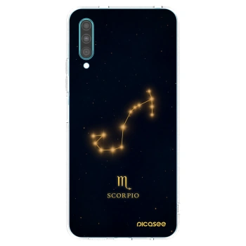 Picasee Samsung Galaxy A30s A307F Hülle - Transparentes Silikon - SCORPIO