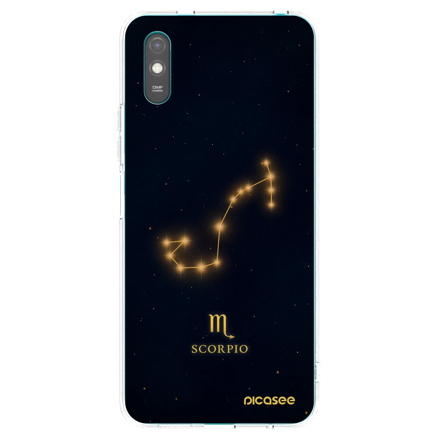 Picasee Xiaomi Redmi 9A Hülle - Transparentes Silikon - SCORPIO