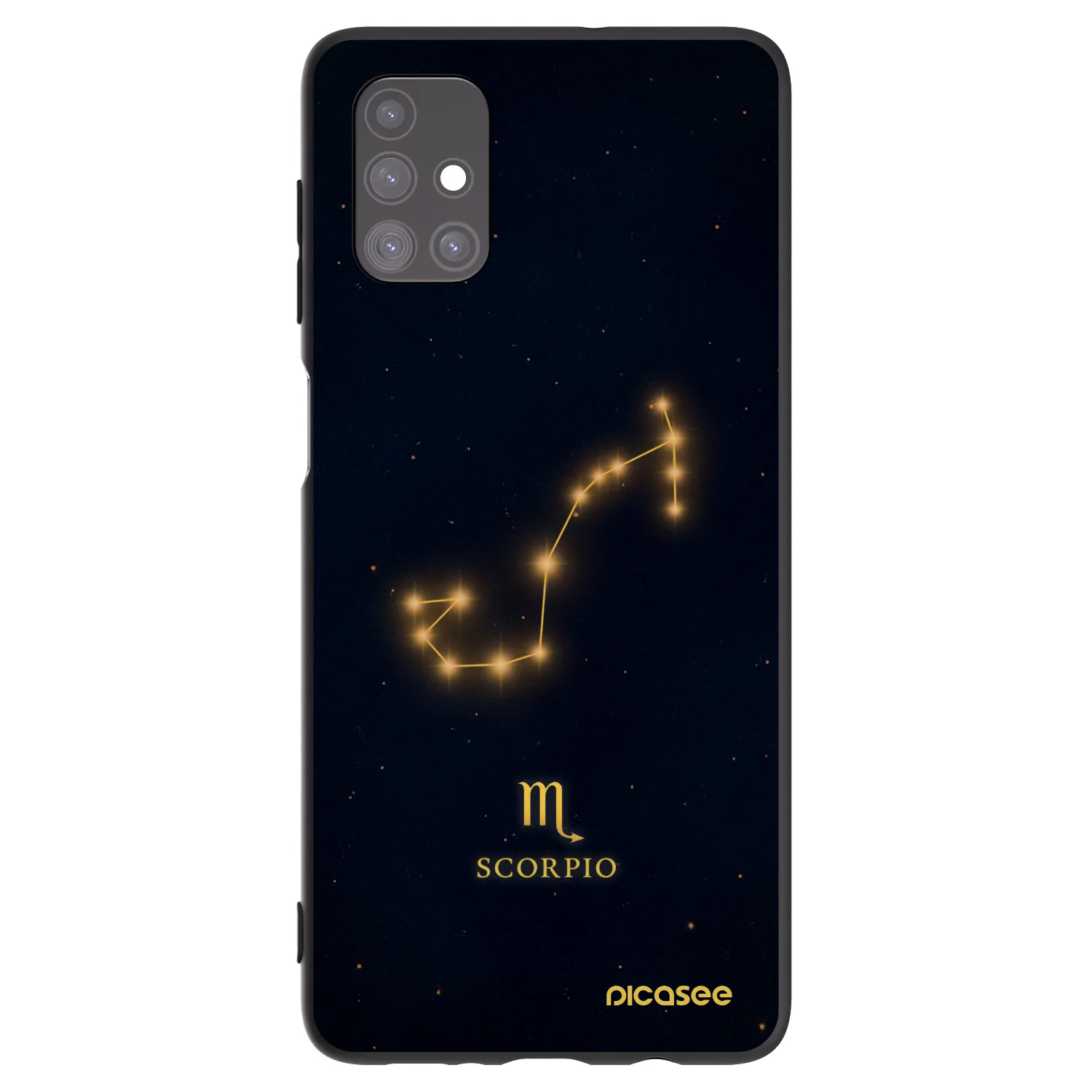 Picasee Samsung Galaxy M51 M515F Hülle - Schwarzes Silikon - SCORPIO
