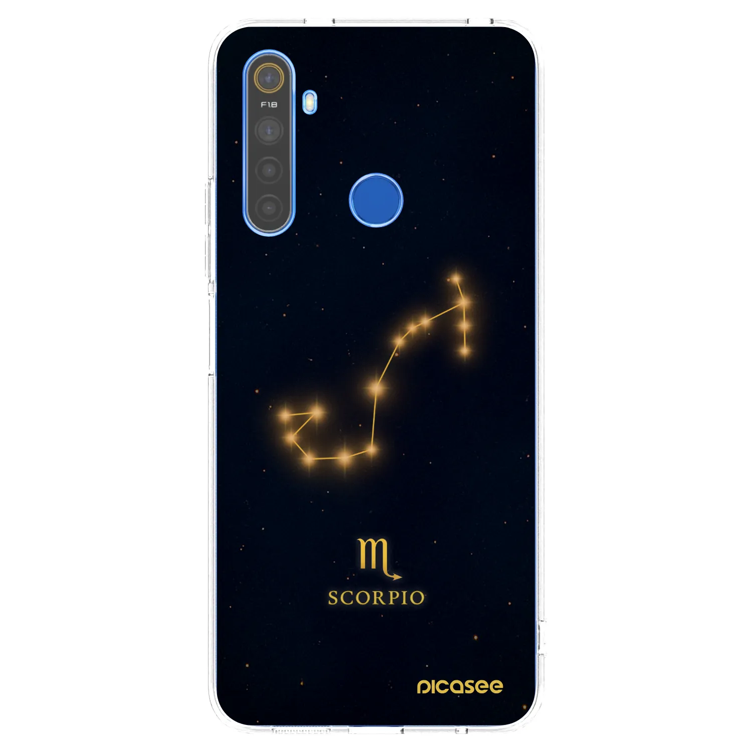 Picasee Realme 5 Hülle - Transparentes Silikon - SCORPIO