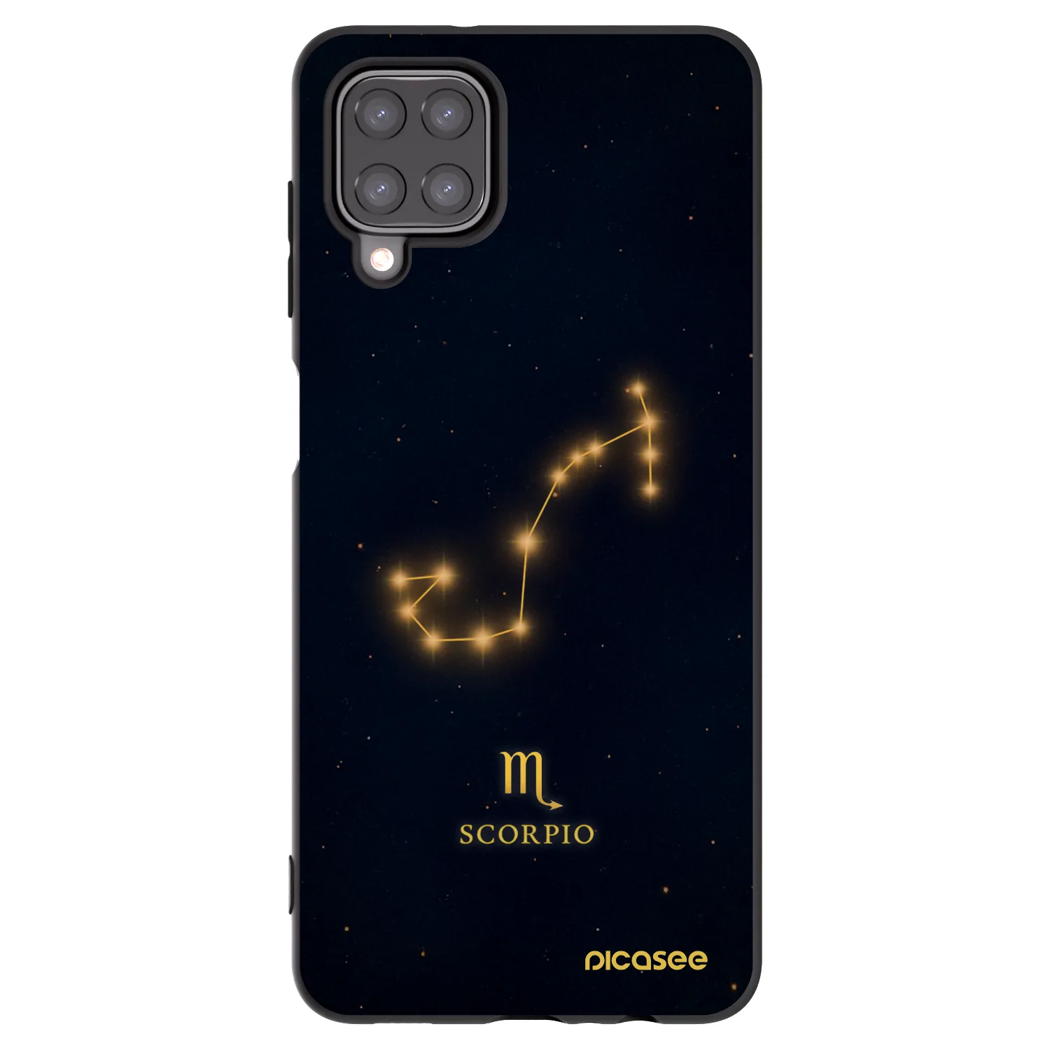 Picasee Samsung Galaxy M12 M127F Hülle - Schwarzes Silikon - SCORPIO