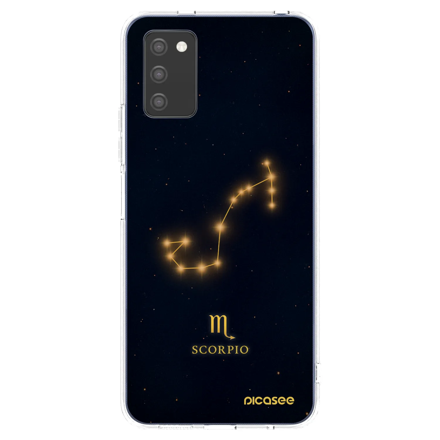 Picasee Samsung Galaxy A02s A025G Hülle - Transparentes Silikon - SCORPIO