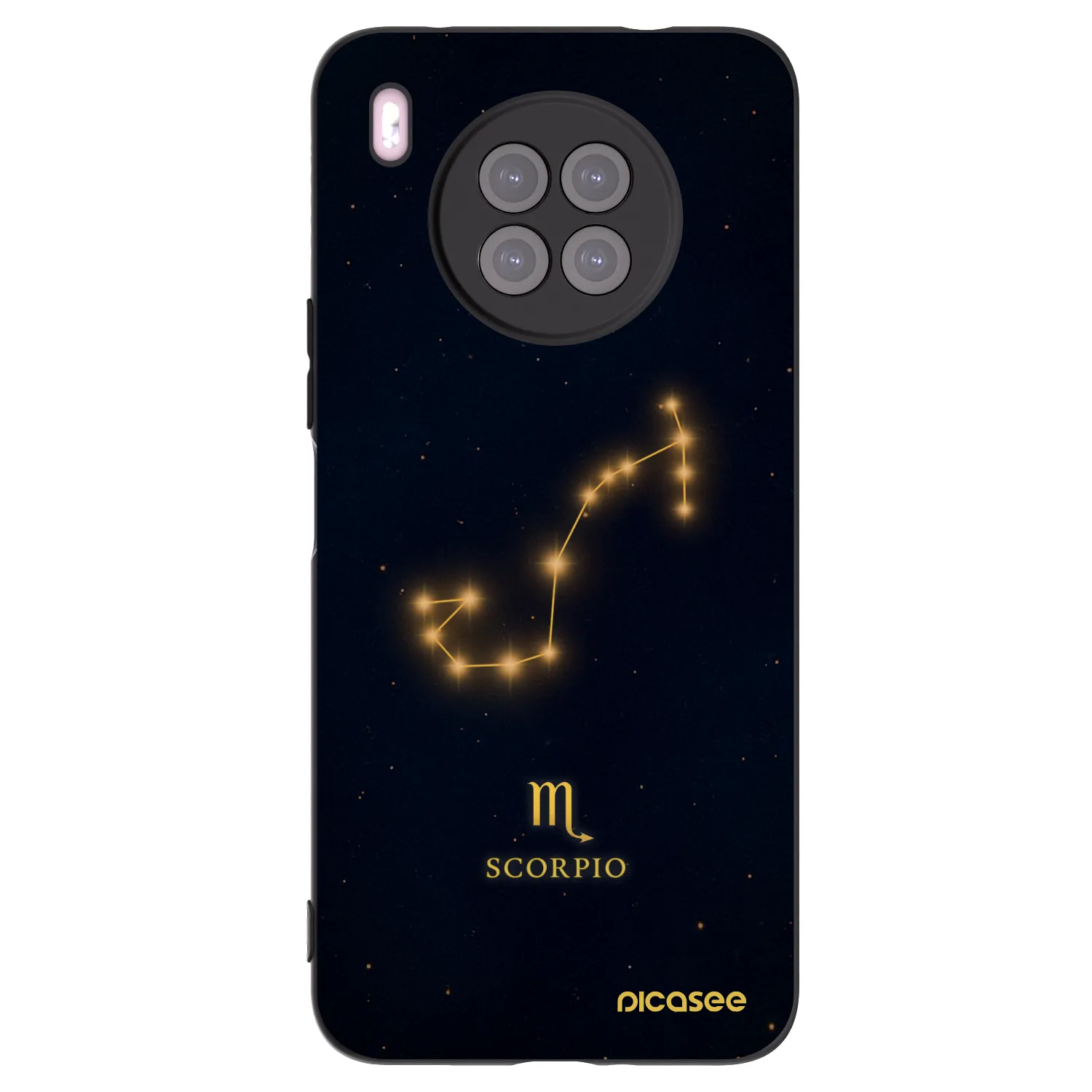 Picasee Huawei Nova 8i Hülle - Schwarzes Silikon - SCORPIO