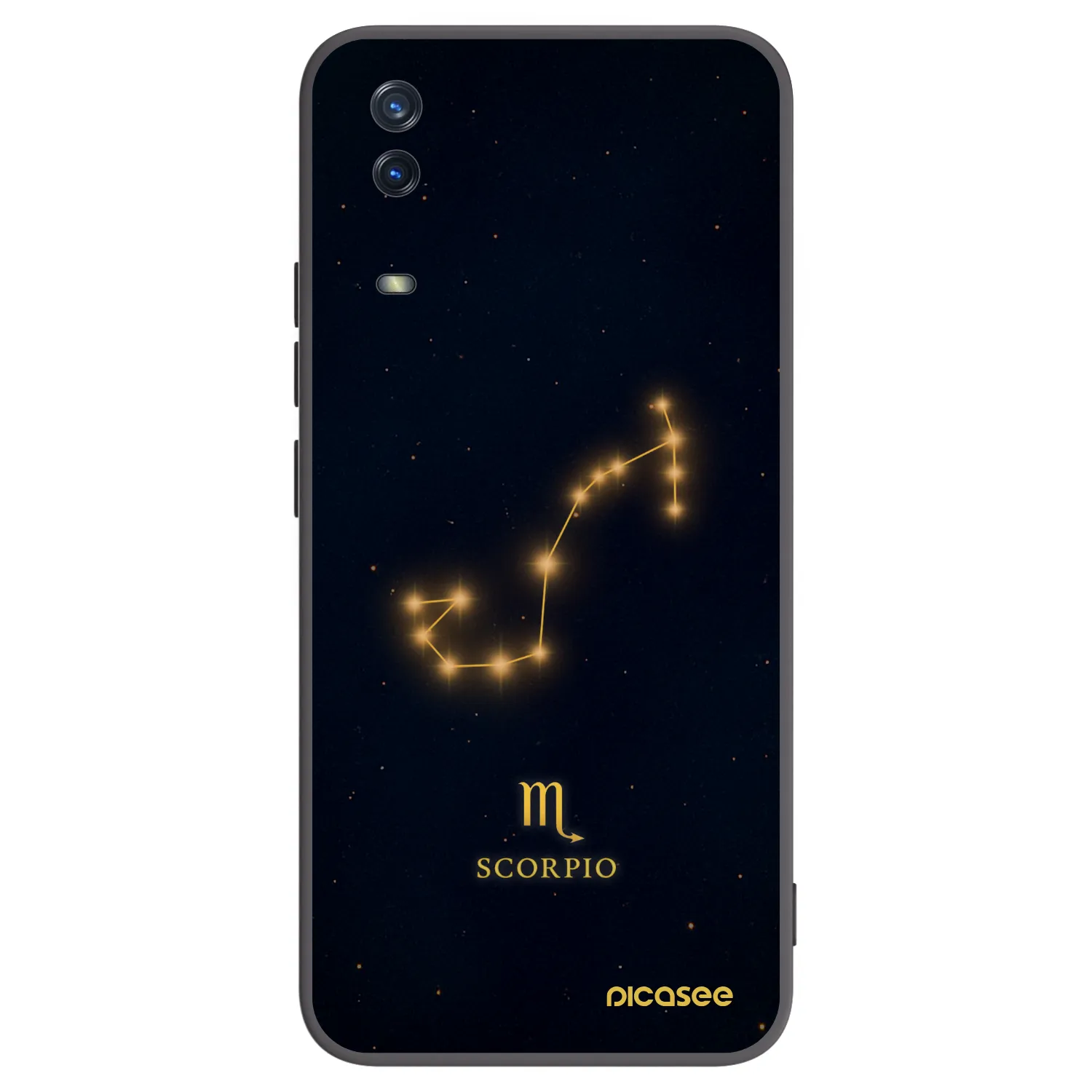 Picasee Vivo Y11s Hülle - Schwarzes Silikon - SCORPIO