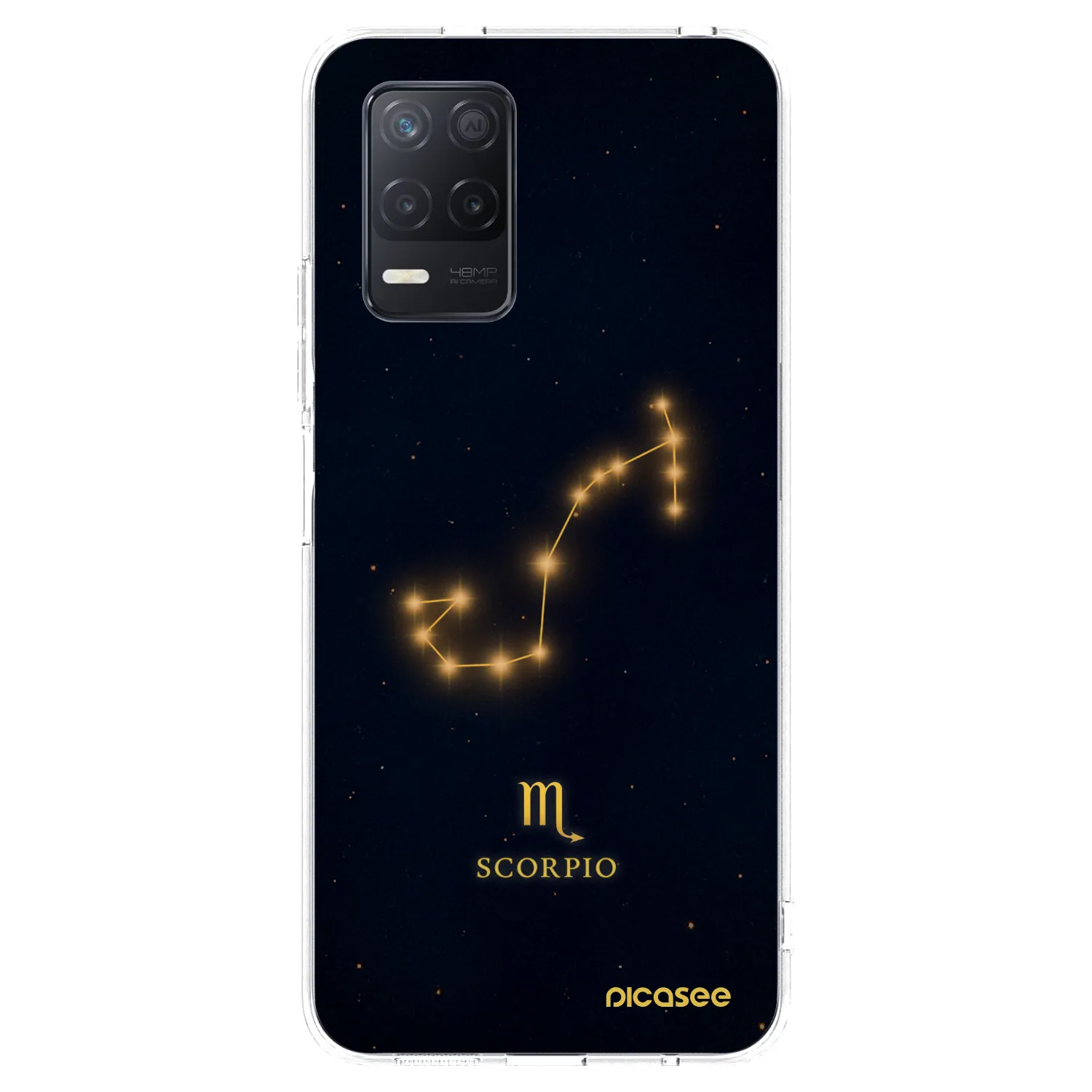 Picasee Realme 8 5G Hülle - Transparentes Silikon - SCORPIO