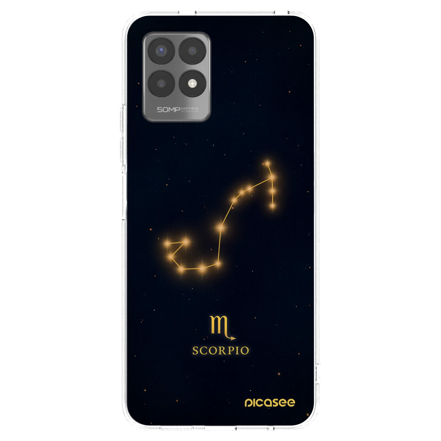 Picasee Realme 8i Hülle - Transparentes Silikon - SCORPIO