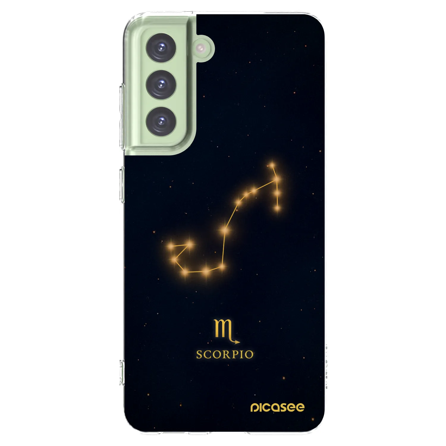 Picasee Samsung Galaxy S21 FE 5G Hülle - Transparentes Silikon - SCORPIO