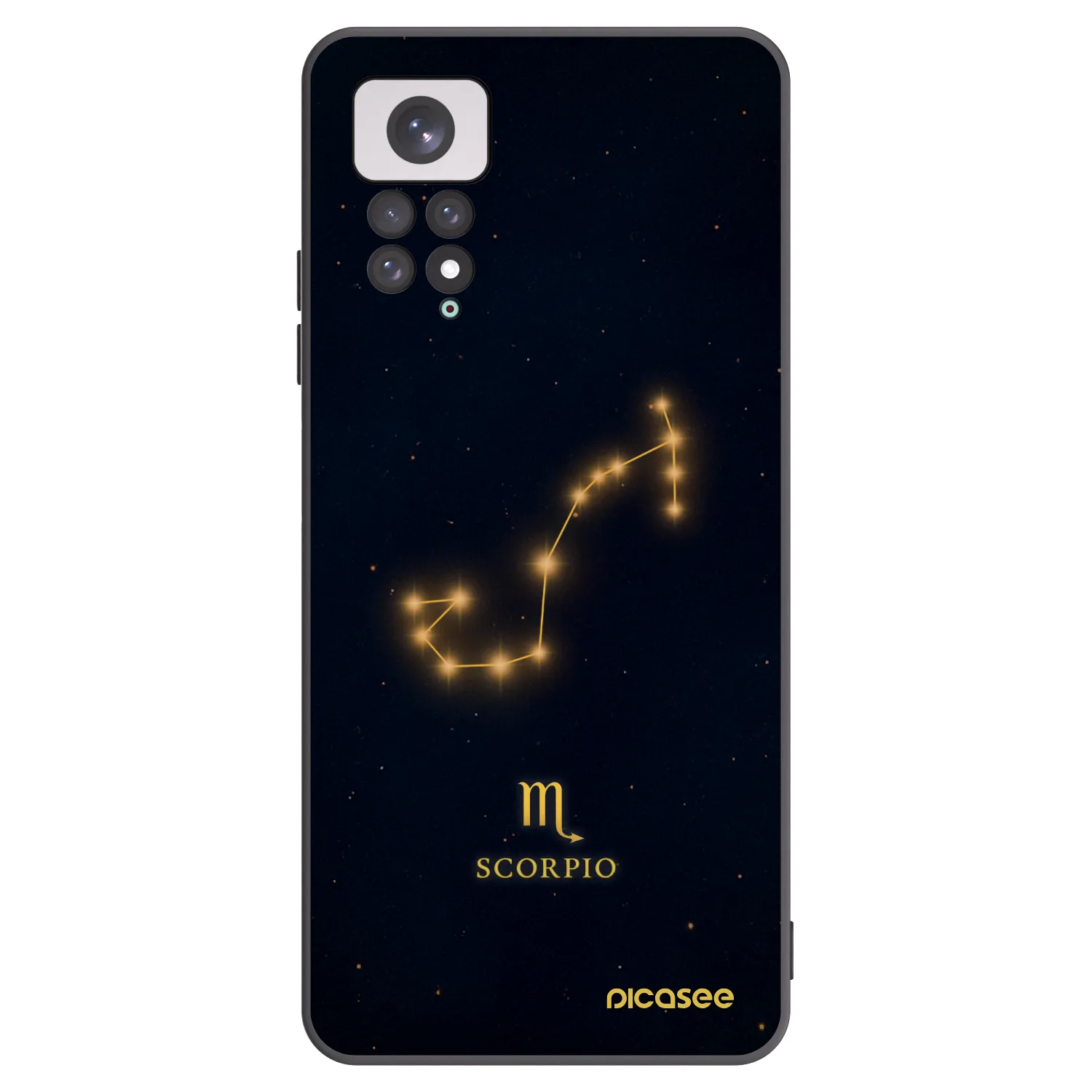 Picasee Xiaomi Redmi Note 11 Hülle - Schwarzes Silikon - SCORPIO