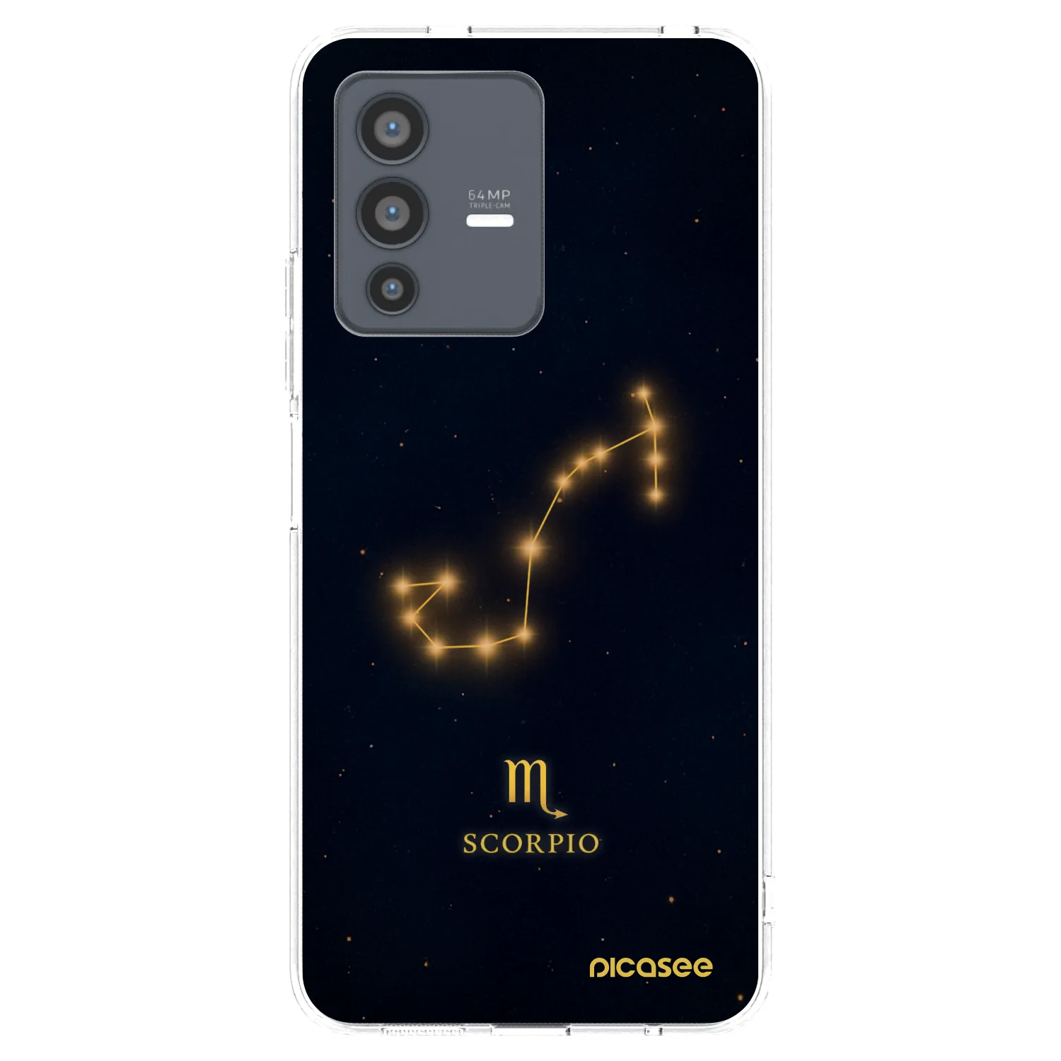 Picasee Vivo V23 5G Hülle - Transparentes Silikon - SCORPIO