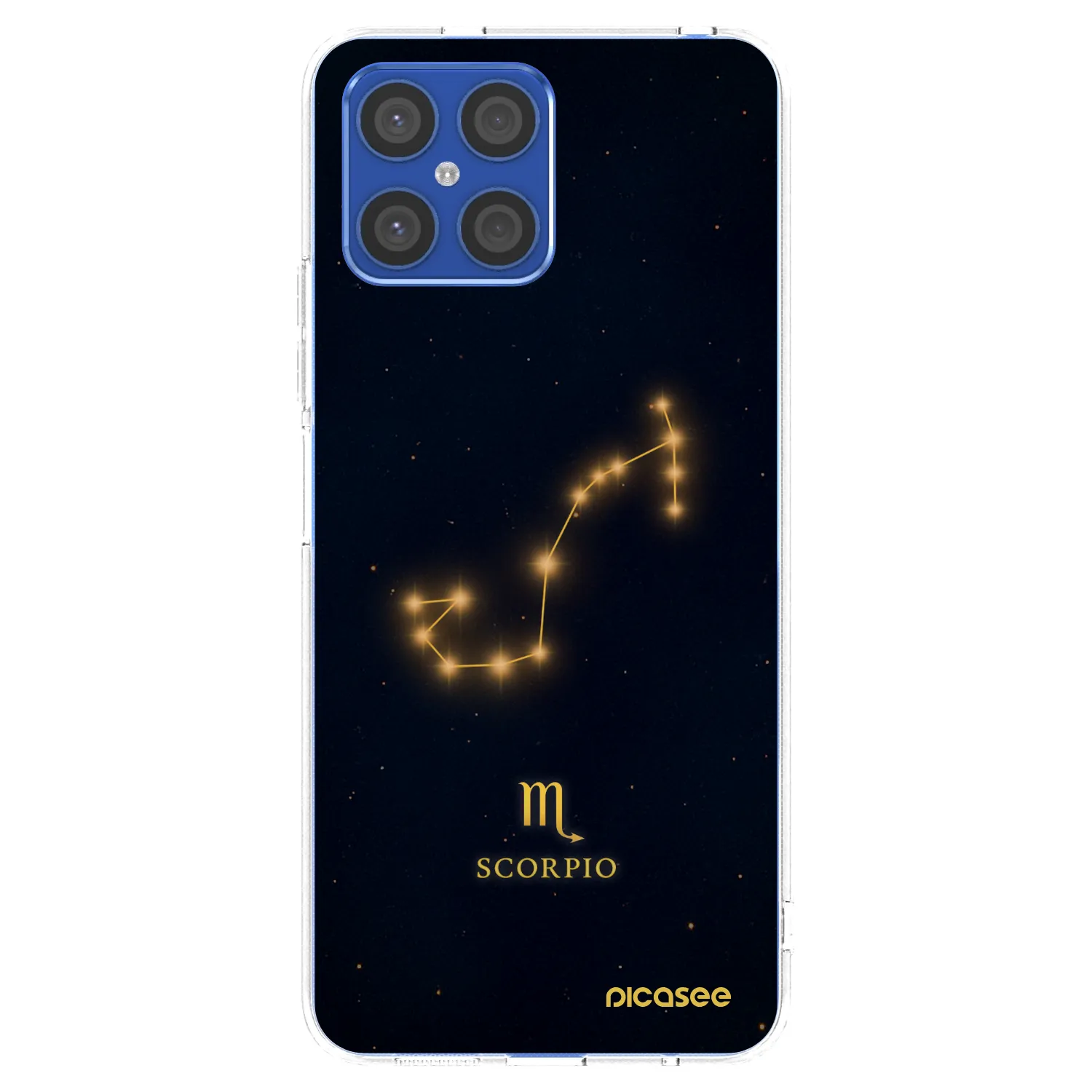 Picasee Honor X8 4G Hülle - Transparentes Silikon - SCORPIO