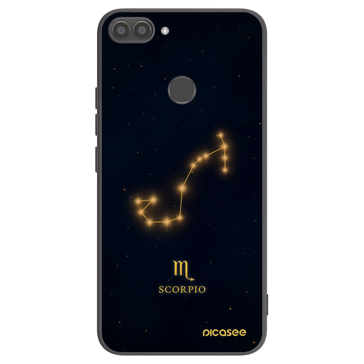 Picasee Huawei P Smart Hülle - Schwarzes Silikon - SCORPIO