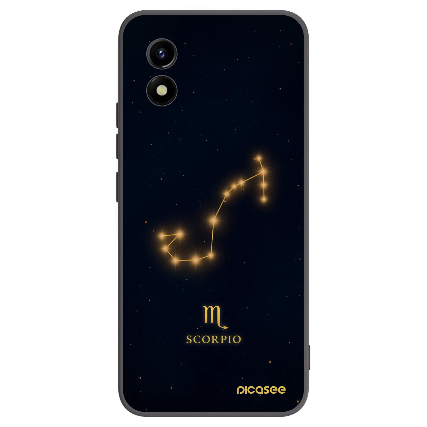 Picasee Vivo Y01 Hülle - Schwarzes Silikon - SCORPIO