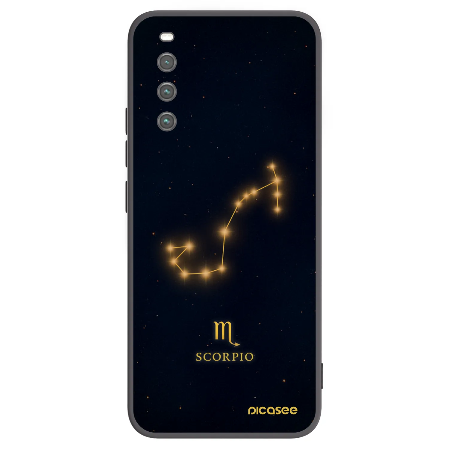 Picasee Sony Xperia 10 IV 5G Hülle - Schwarzes Silikon - SCORPIO