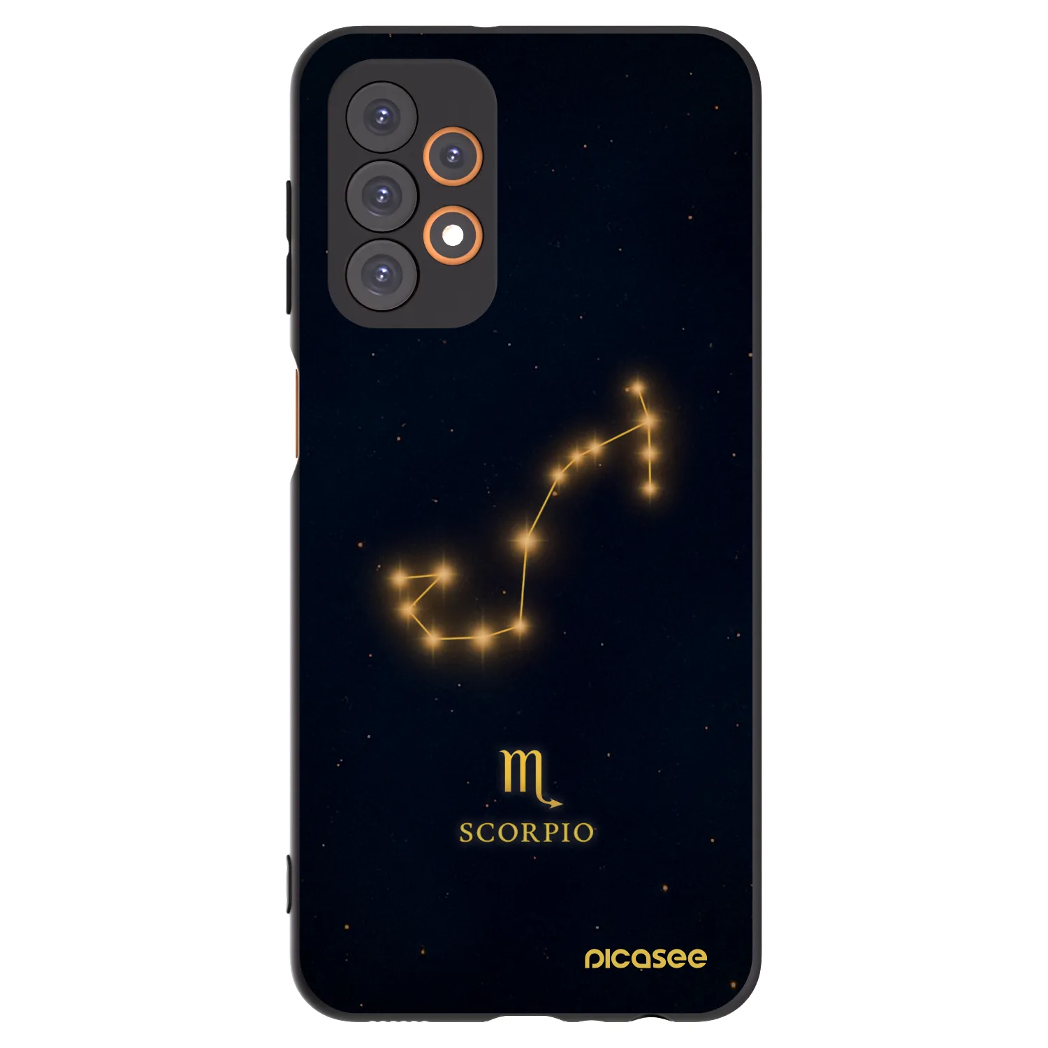 Picasee Samsung Galaxy A23 A235F 4G Hülle - Schwarzes Silikon - SCORPIO