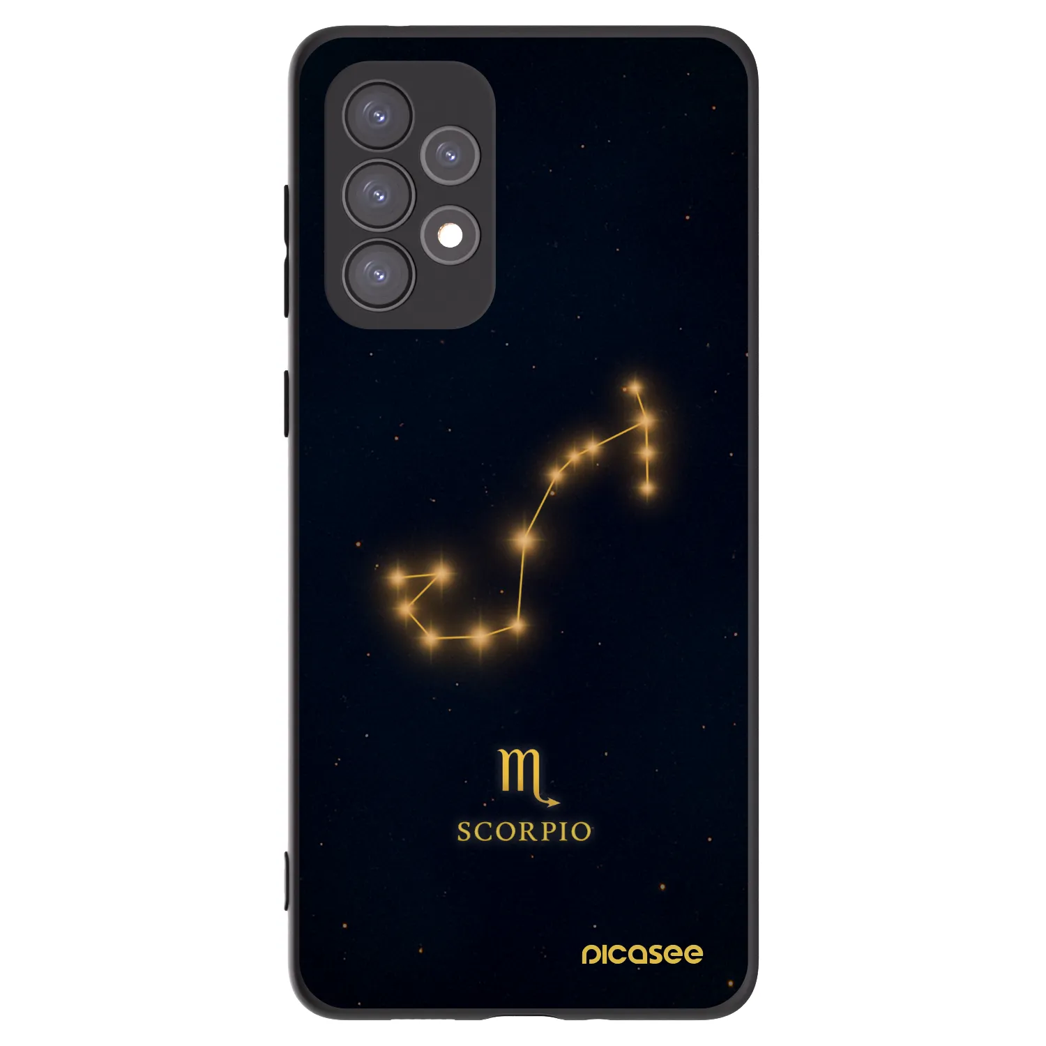 Picasee Samsung Galaxy A73 5G Hülle - Schwarzes Silikon - SCORPIO