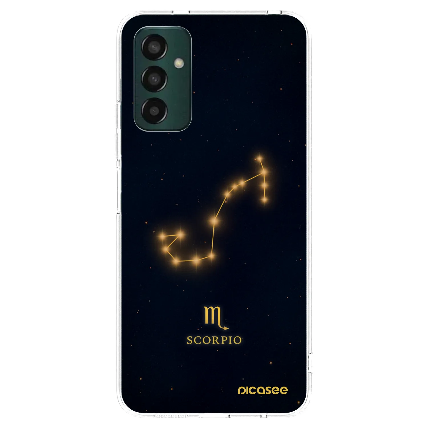 Picasee Samsung Galaxy M23 5G Hülle - Transparentes Silikon - SCORPIO