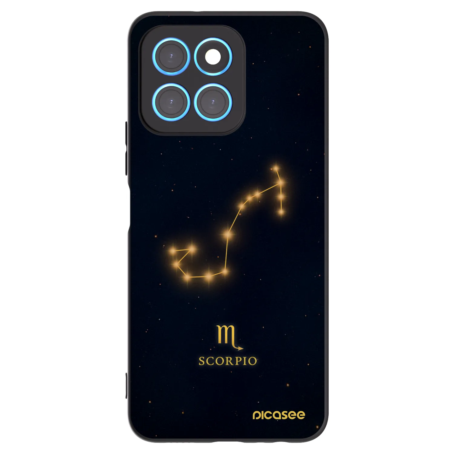 Picasee Honor X8 5G Hülle - Schwarzes Silikon - SCORPIO