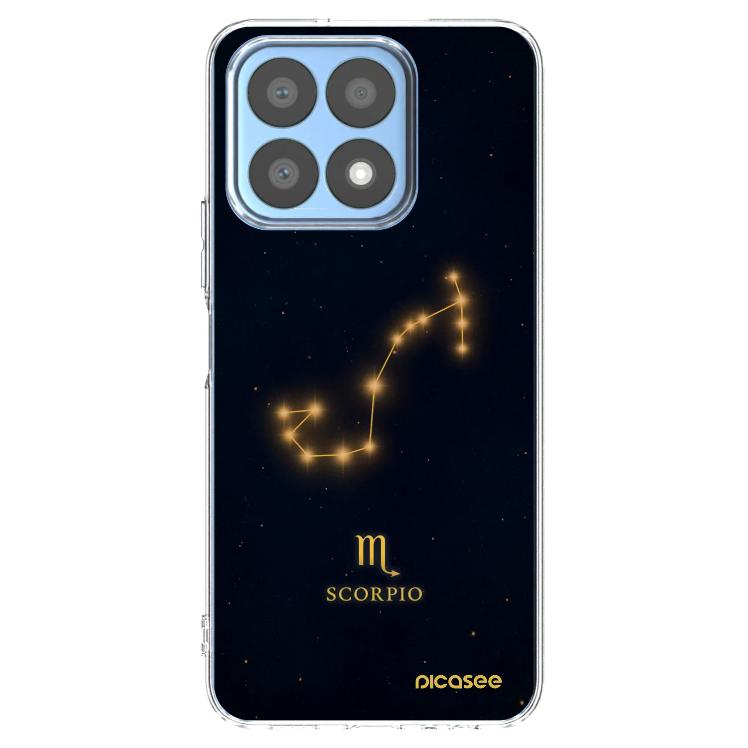 Picasee Honor X8a Hülle - Transparentes Silikon - SCORPIO