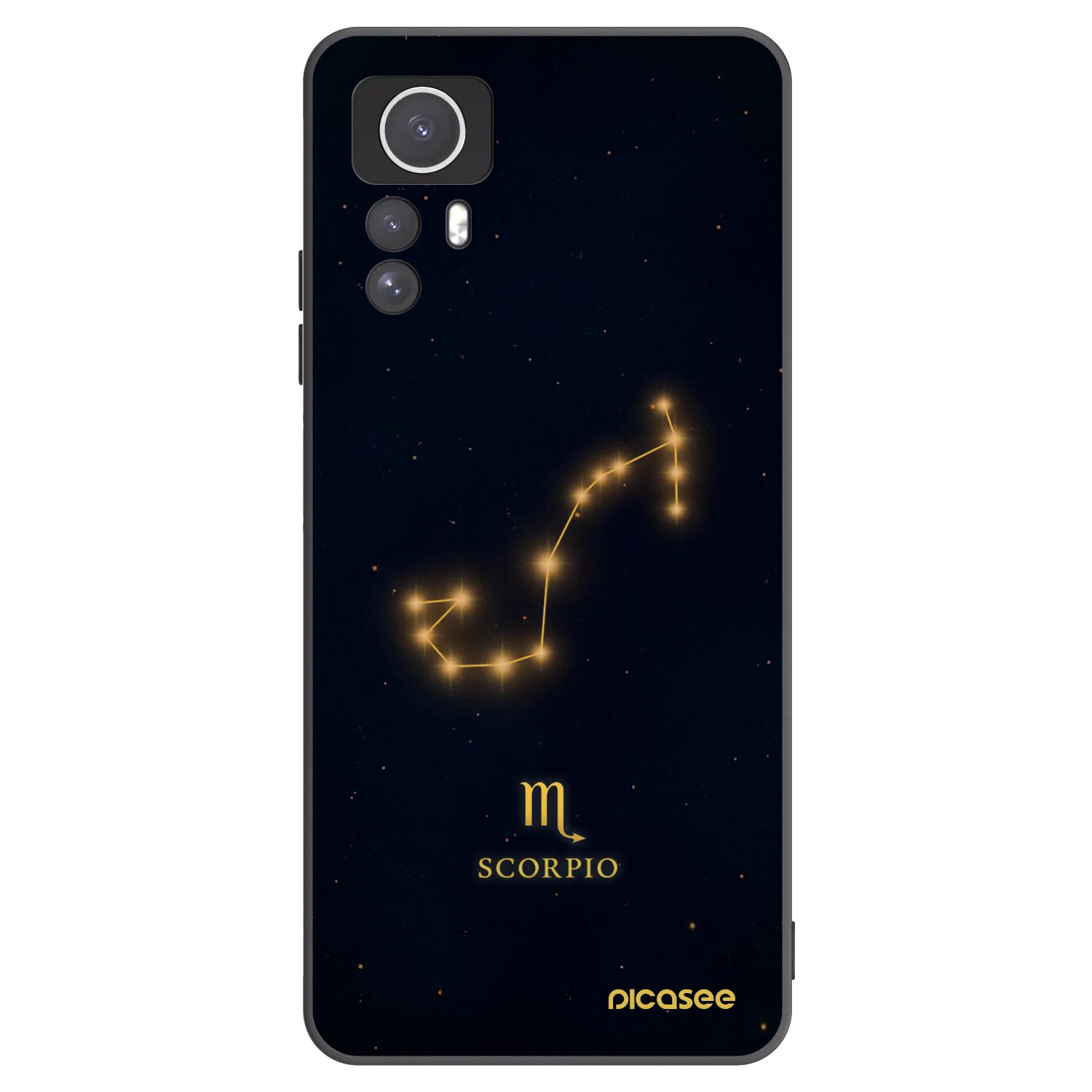 Picasee Xiaomi Redmi Note 12S Hülle - Schwarzes Silikon - SCORPIO