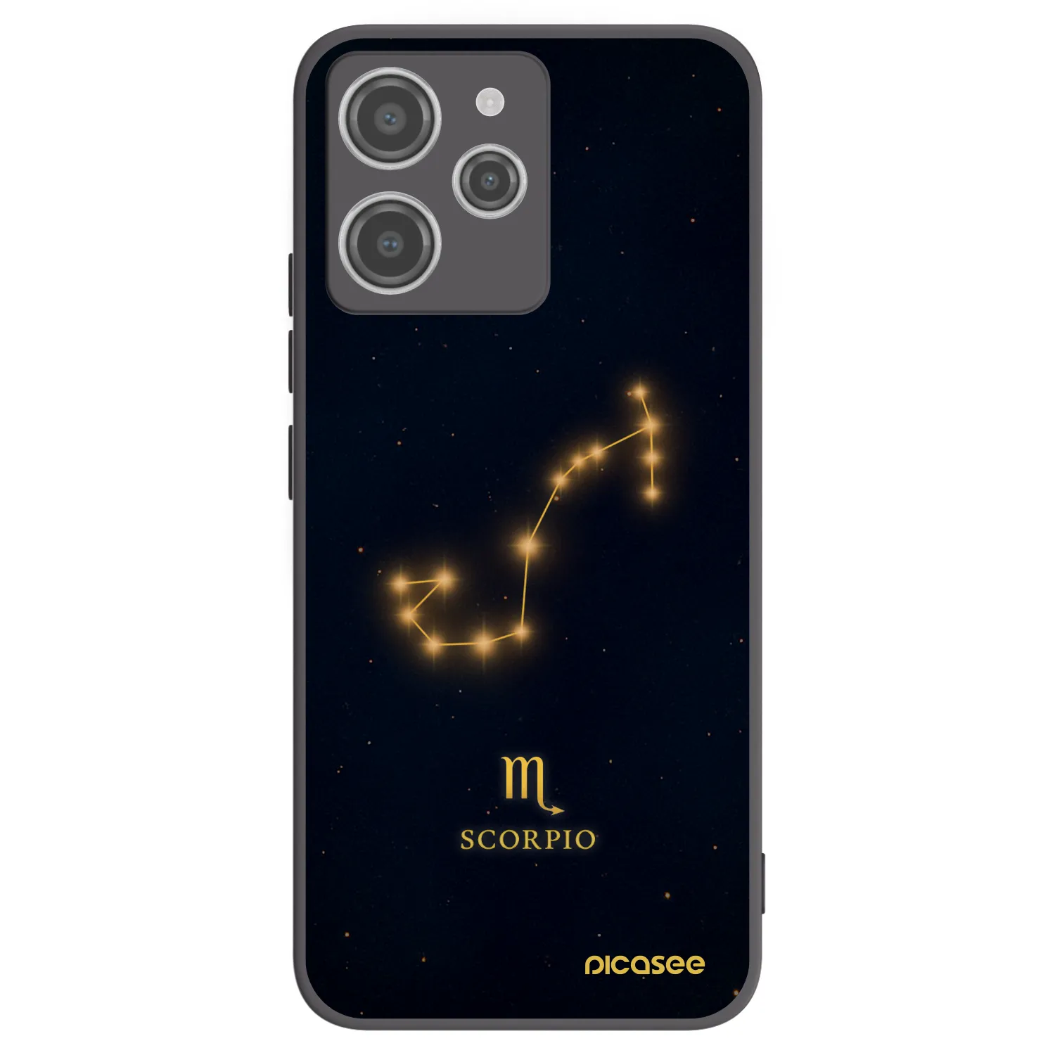 Picasee Xiaomi Redmi 12 4G Hülle - Schwarzes Silikon - SCORPIO