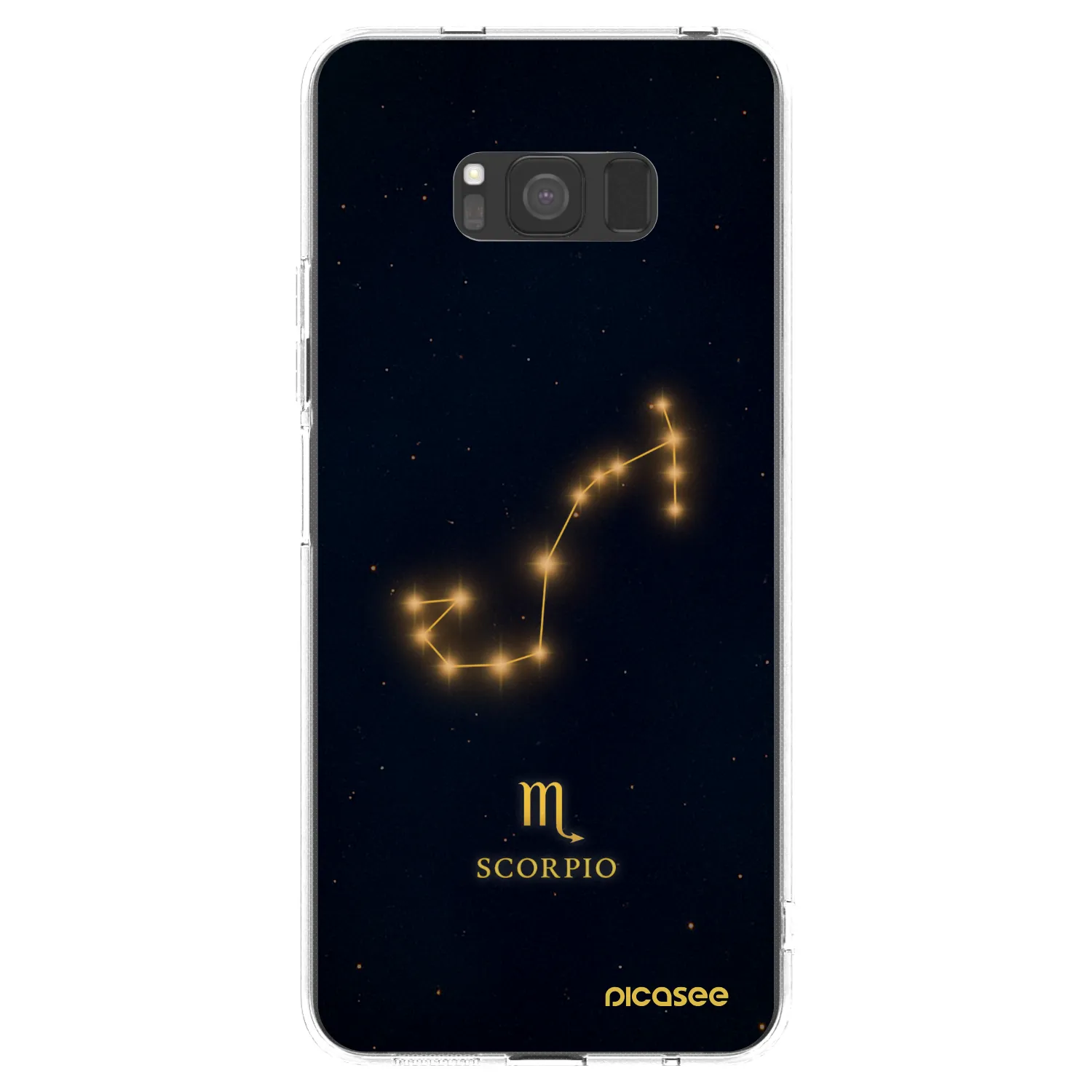 Picasee Samsung Galaxy S8 G950F Hülle - Transparentes Silikon - SCORPIO