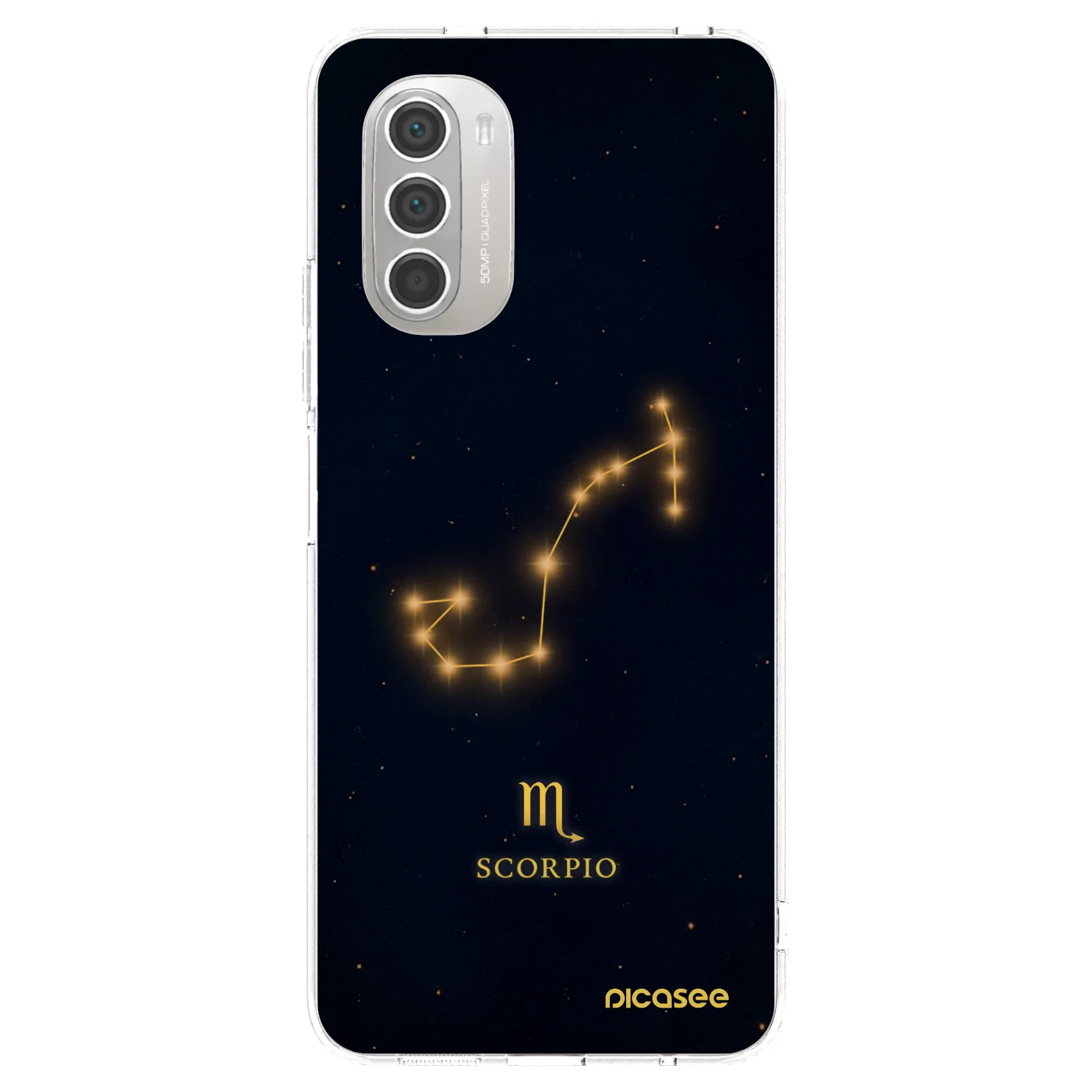 Picasee Motorola Moto G51 Hülle - Transparentes Silikon - SCORPIO