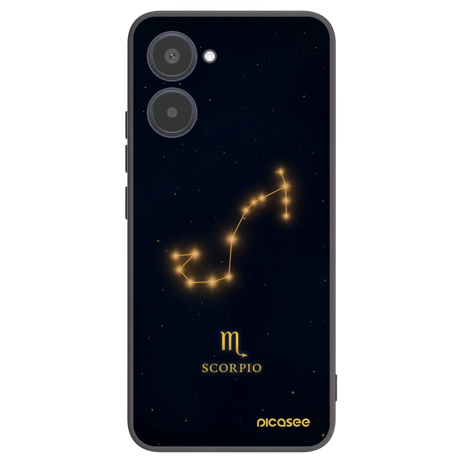 Picasee Realme 10 4G Hülle - Schwarzes Silikon - SCORPIO