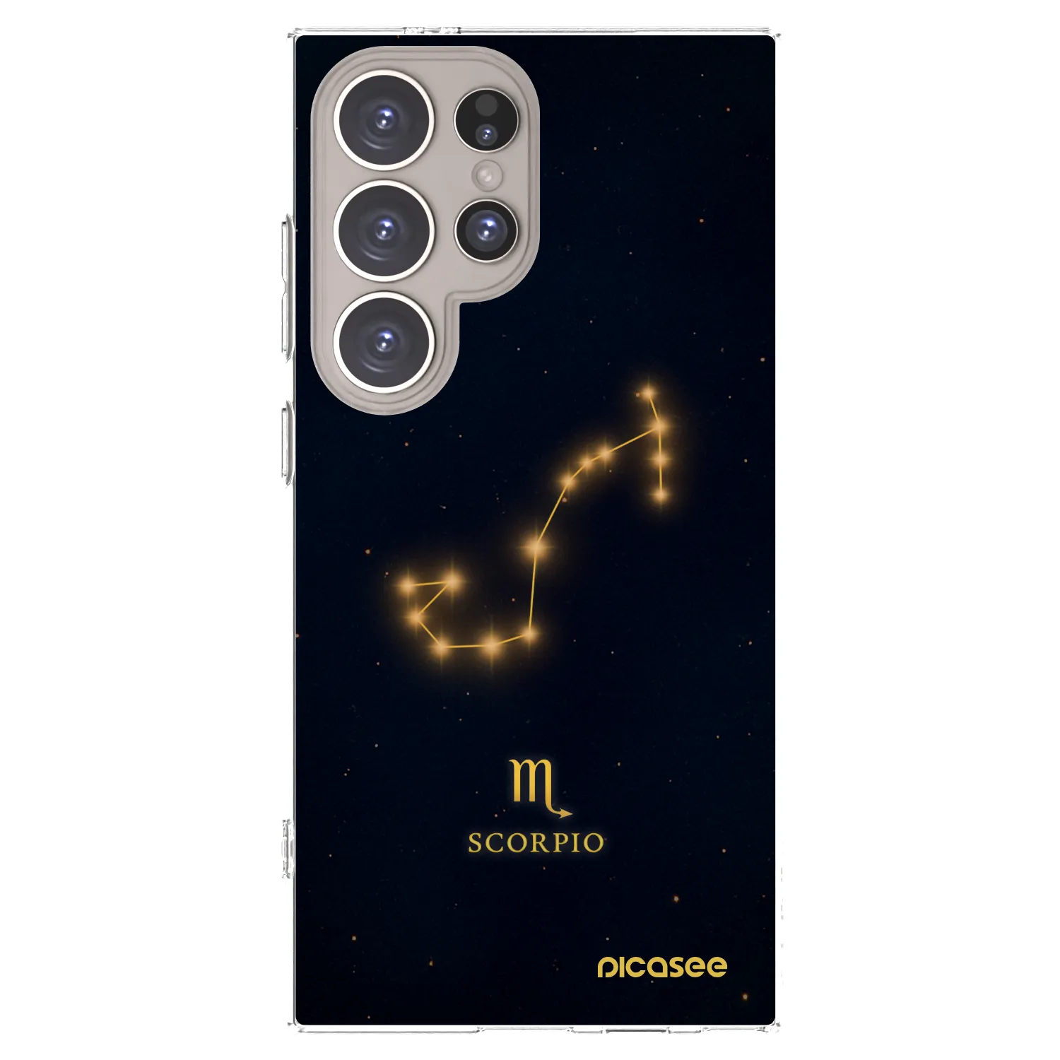Picasee Samsung Galaxy S24 Ultra S928B 5G Hülle - Transparentes Silikon - SCORPIO
