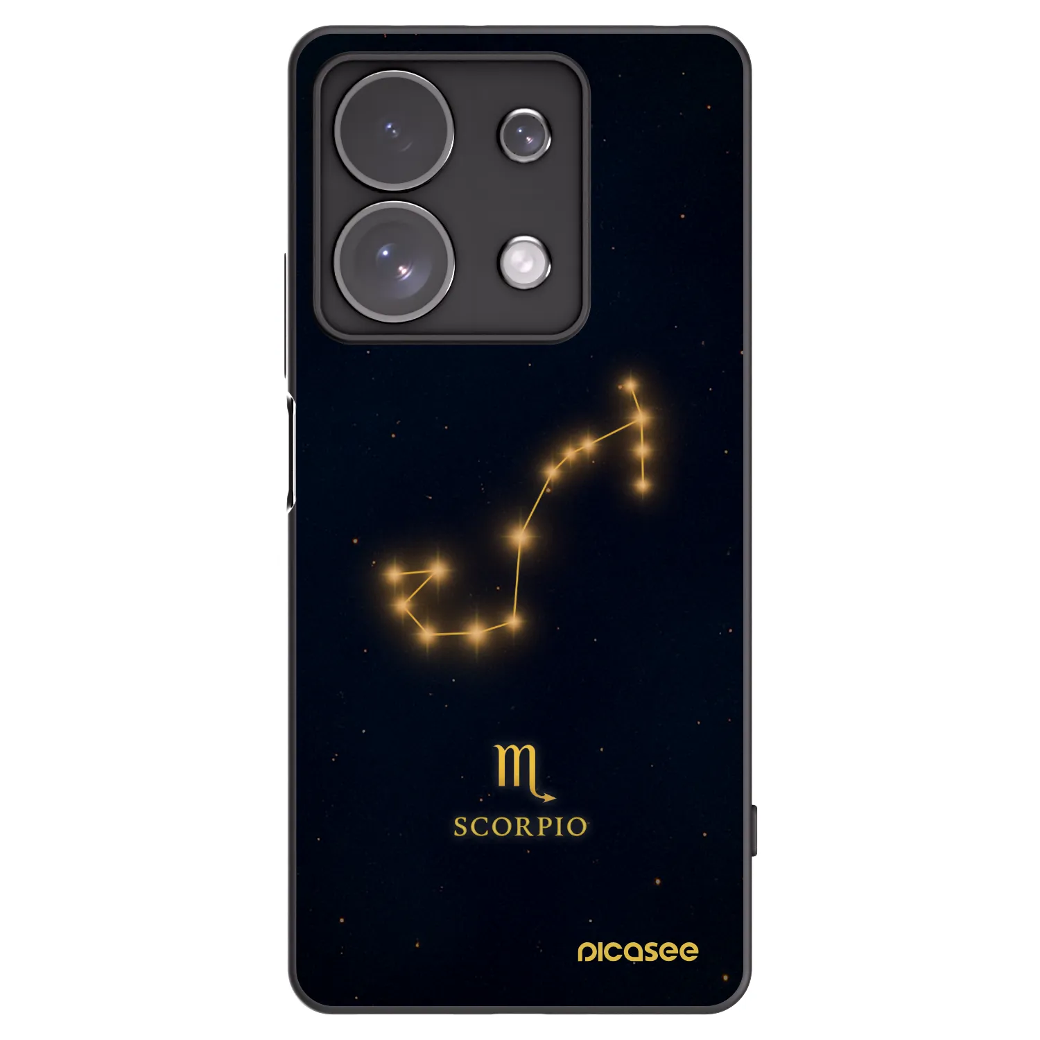 Picasee Xiaomi Redmi Note 13 Pro 4G Hülle - Schwarzes Silikon - SCORPIO
