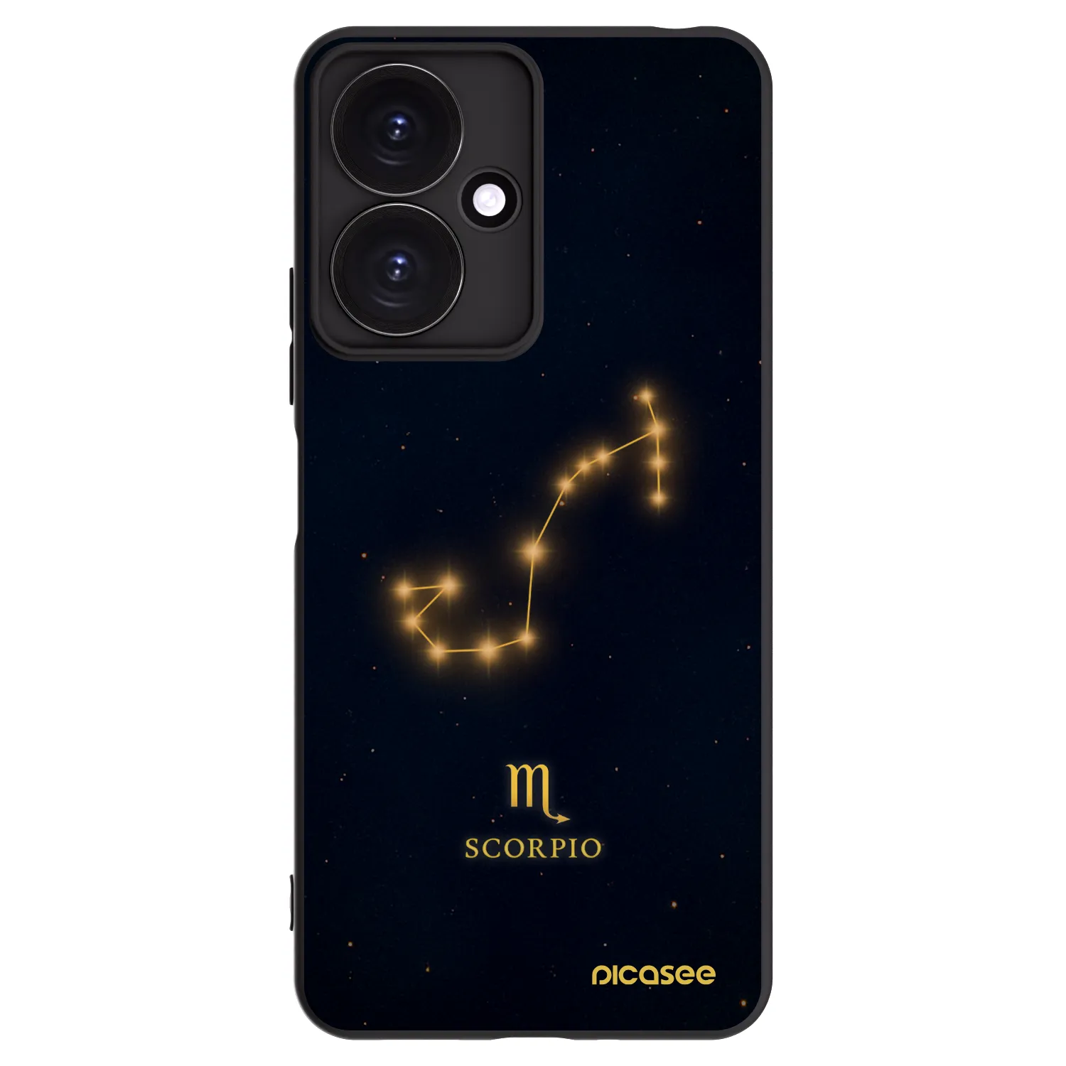 Picasee Xiaomi Redmi 13C 5G Hülle - Schwarzes Silikon - SCORPIO