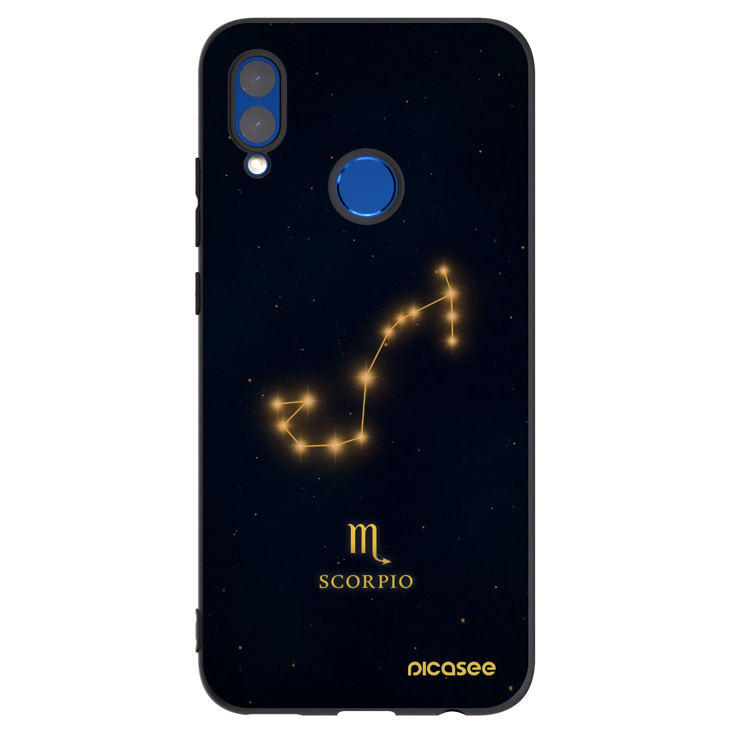 Picasee Honor 10 Lite Hülle - Schwarzes Silikon - SCORPIO