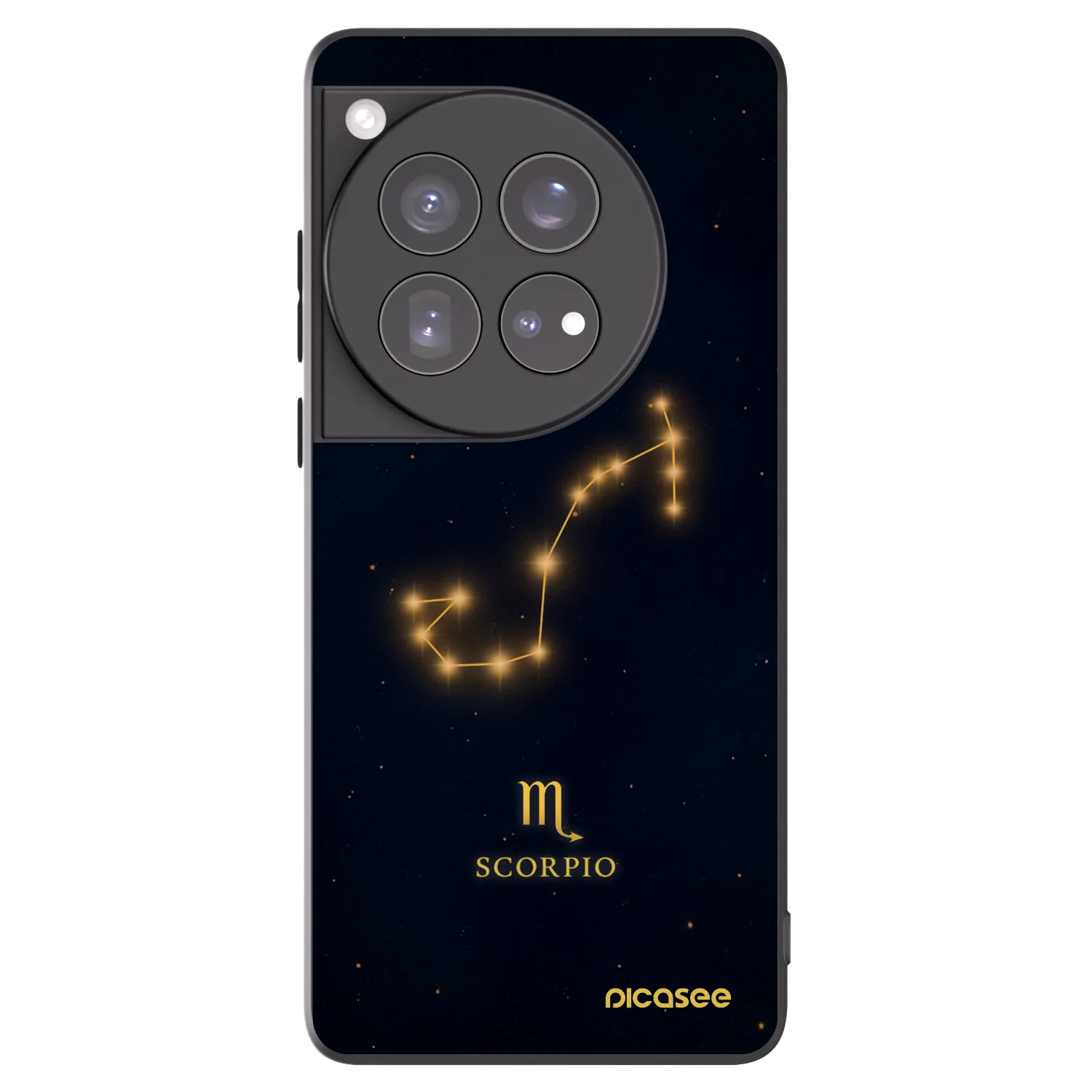 Picasee OnePlus 12 5G Hülle - Schwarzes Silikon - SCORPIO