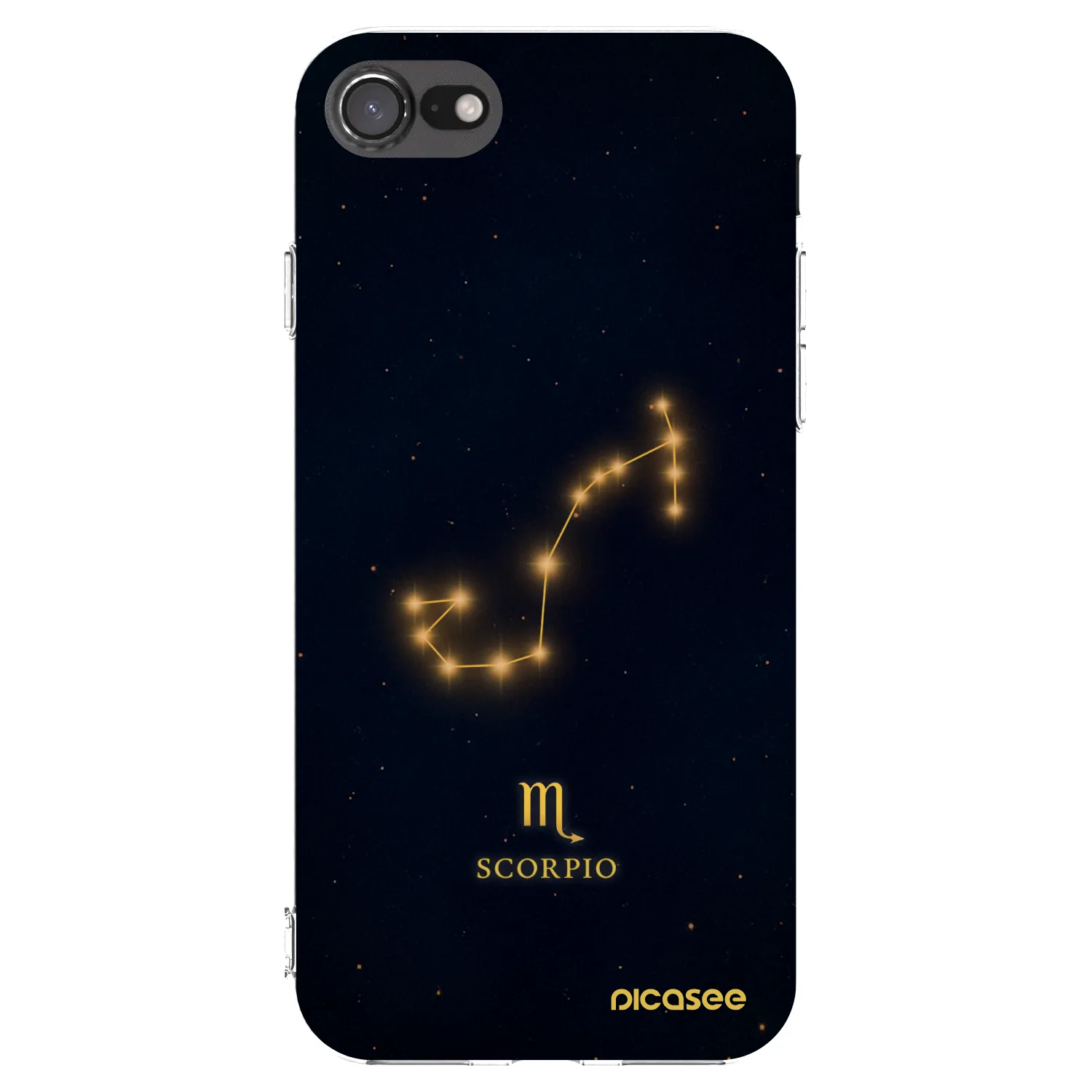 Picasee Apple iPhone 7 Hülle - Transparentes Silikon - SCORPIO