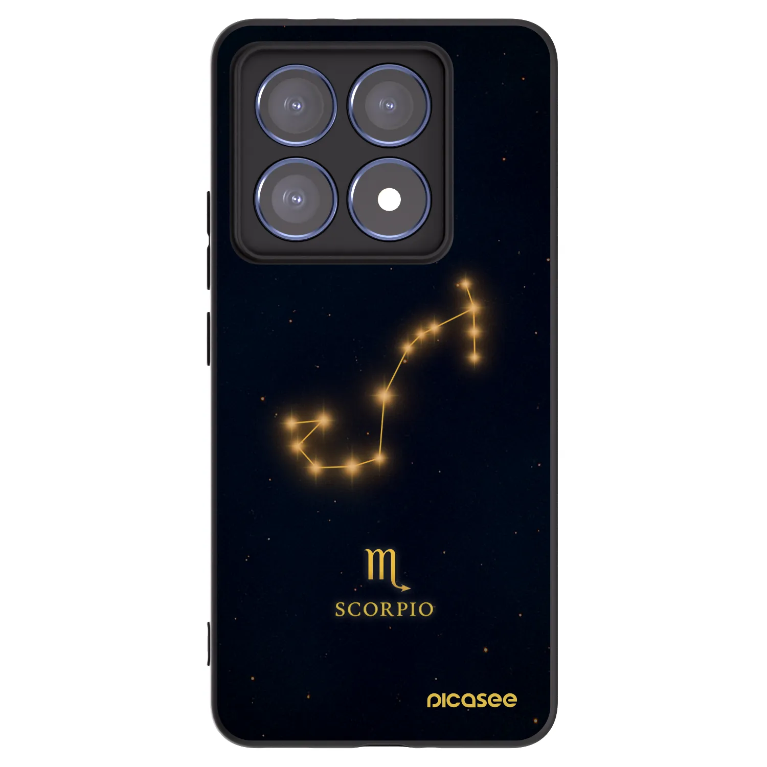 Picasee Xiaomi 14T Pro Hülle - Schwarzes Silikon - SCORPIO