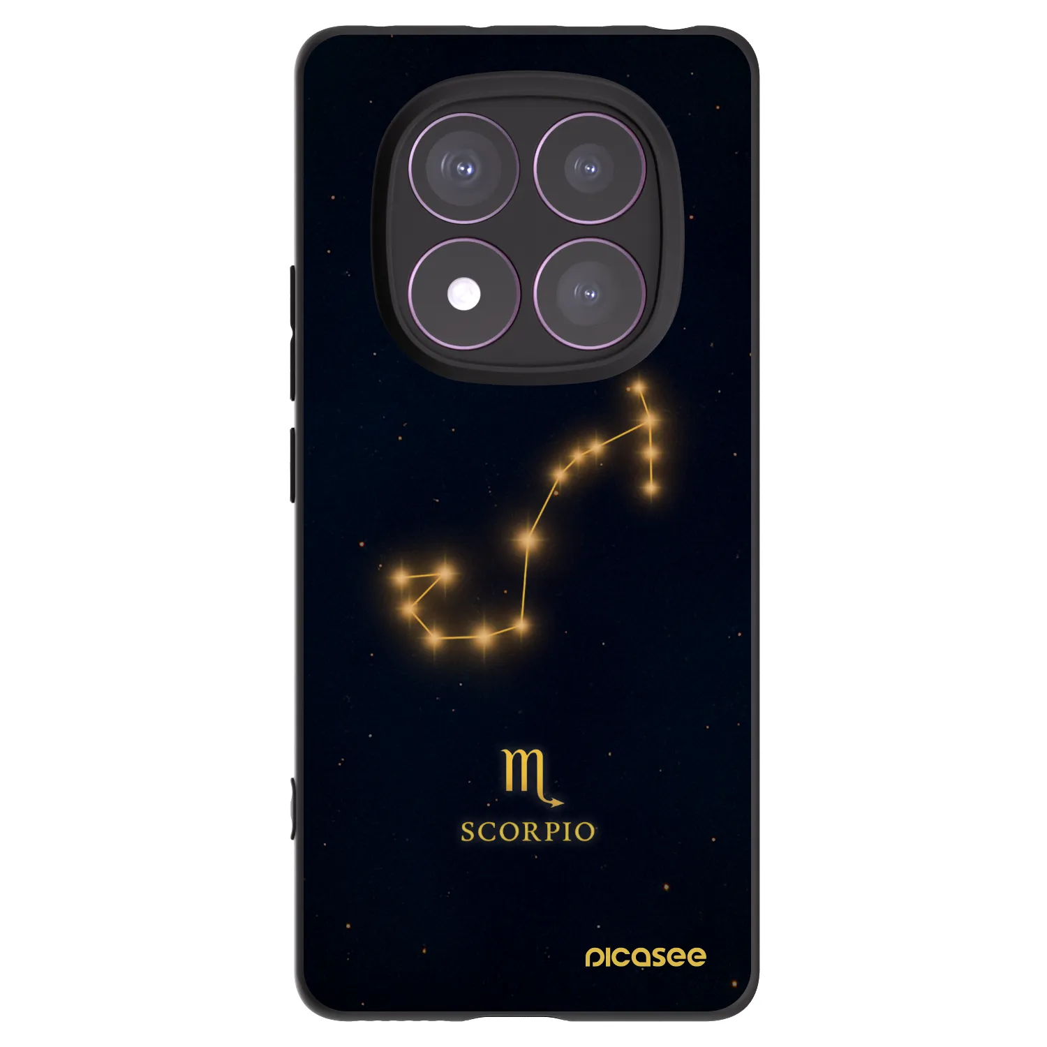 Picasee Xiaomi Redmi Note 14 Pro 4G Hülle - Schwarzes Silikon - SCORPIO